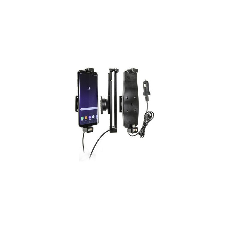 Brodit držiak do auta na Samsung Galaxy S10+/S9+/S8+ a iné, s pružinou, s nab. z cig.zapaľovača/USB