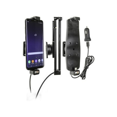 Brodit držiak do auta na Samsung Galaxy S10+/S9+/S8+ a iné, s pružinou, s nab. z cig.zapaľovača/USB
