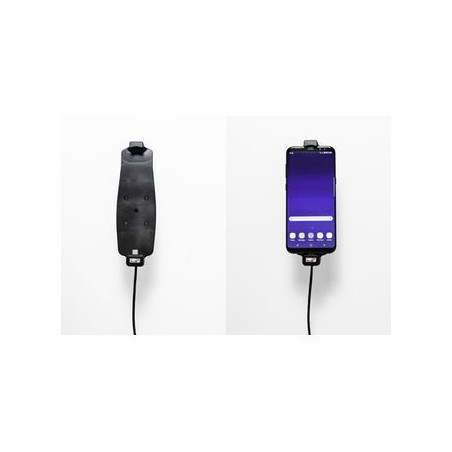 Brodit držiak do auta na Samsung Galaxy S10+/S9+/S8+ a iné, s pružinou, s nab. z cig.zapaľovača/USB
