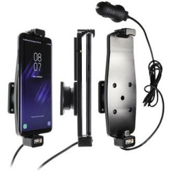 Brodit držiak do auta na Samsung Galaxy S10/S9/S8 a iné s pružinou, s nab. z cig. zapaľovače/USB