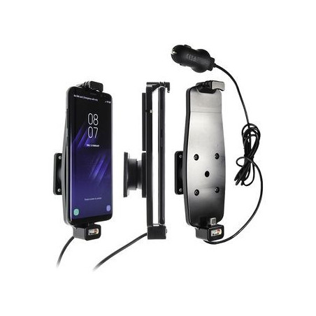 Brodit držiak do auta na Samsung Galaxy S10/S9/S8 a iné s pružinou, s nab. z cig. zapaľovače/USB