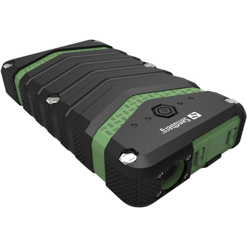 Sandberg prenosný zdroj USB 20100 mAh, Survivor Outdoor, pre chytré telefóny, čiernozelený