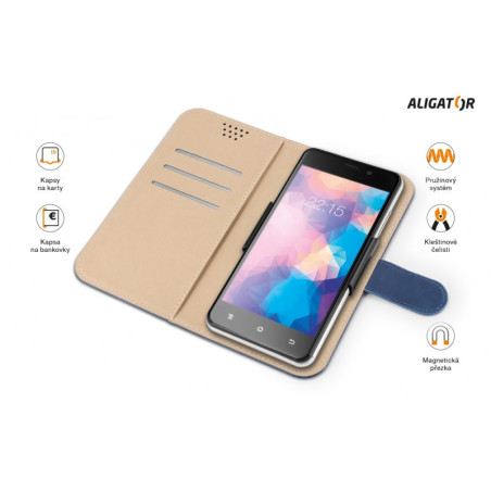 ALIGATOR Puzdro UNI-FIX, vel.XL(160*82) modrá