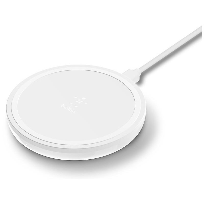 BELKIN 10W bezdrôtová nabíjačka so zdrojom a káblom, biela