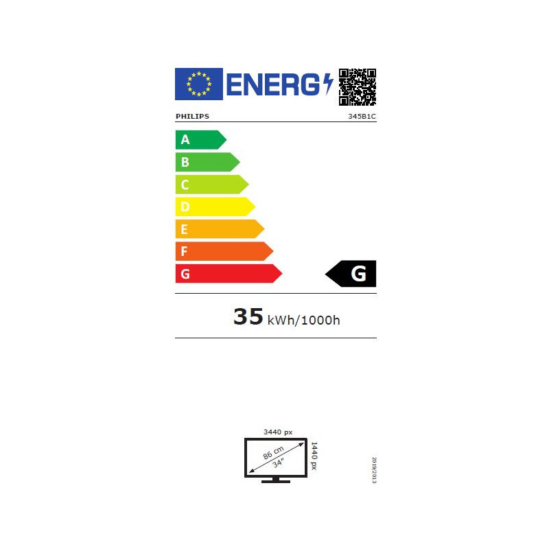 Philips/345B1C/00/34"/VA/3440x1440/100Hz/5ms/Black/3R