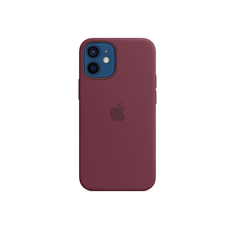 iPhone 12 mini Silicone Case with MagSafe Plum/SK