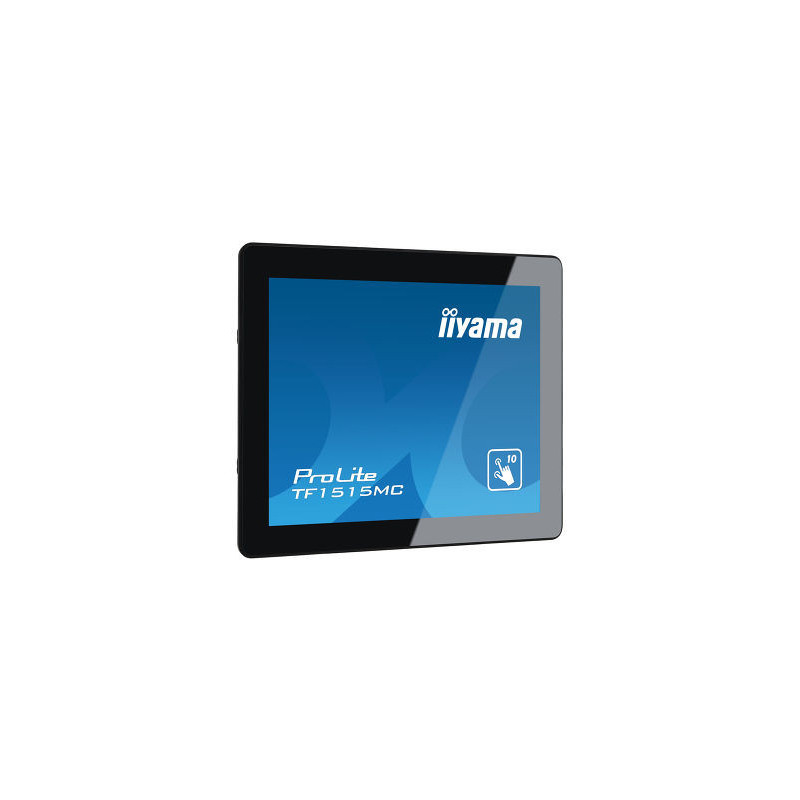 15" iiyama TF1515MC-B2: TN, XGA, capacitive, 10P, 350cd/m2, VGA, DP, HDMI, čierny
