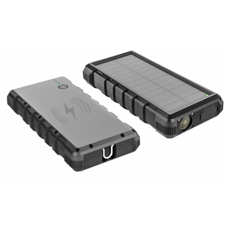 Solárna powerbanka VIKING W24W 24000mAh, QC3.0, bezdrôtové nabíjanie
