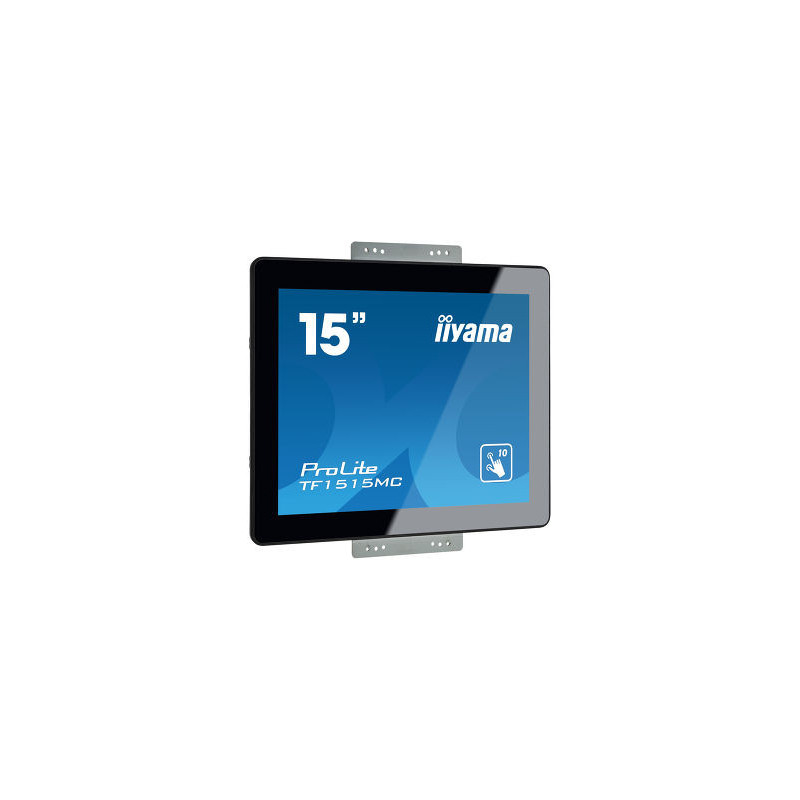 15" iiyama TF1515MC-B2: TN, XGA, capacitive, 10P, 350cd/m2, VGA, DP, HDMI, čierny