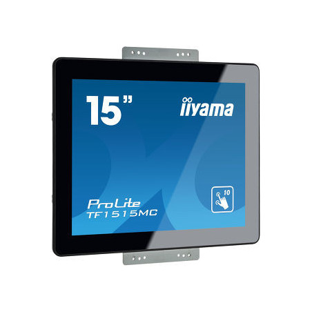 15" iiyama TF1515MC-B2: TN, XGA, capacitive, 10P, 350cd/m2, VGA, DP, HDMI, čierny