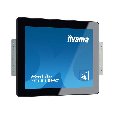 15" iiyama TF1515MC-B2: TN, XGA, capacitive, 10P, 350cd/m2, VGA, DP, HDMI, čierny