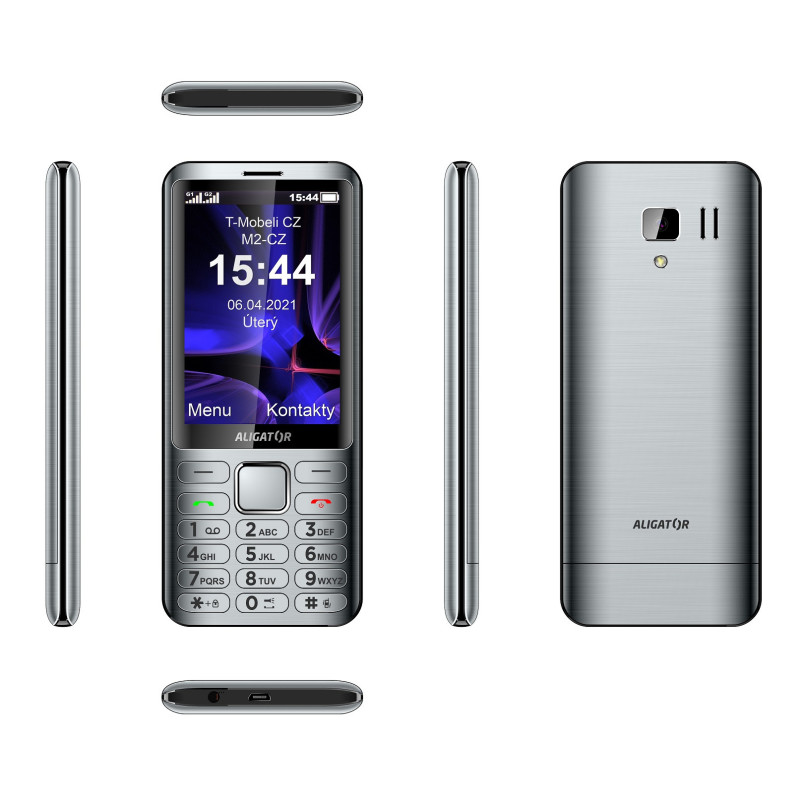 ALIGATOR D950 Dual sim strieborný