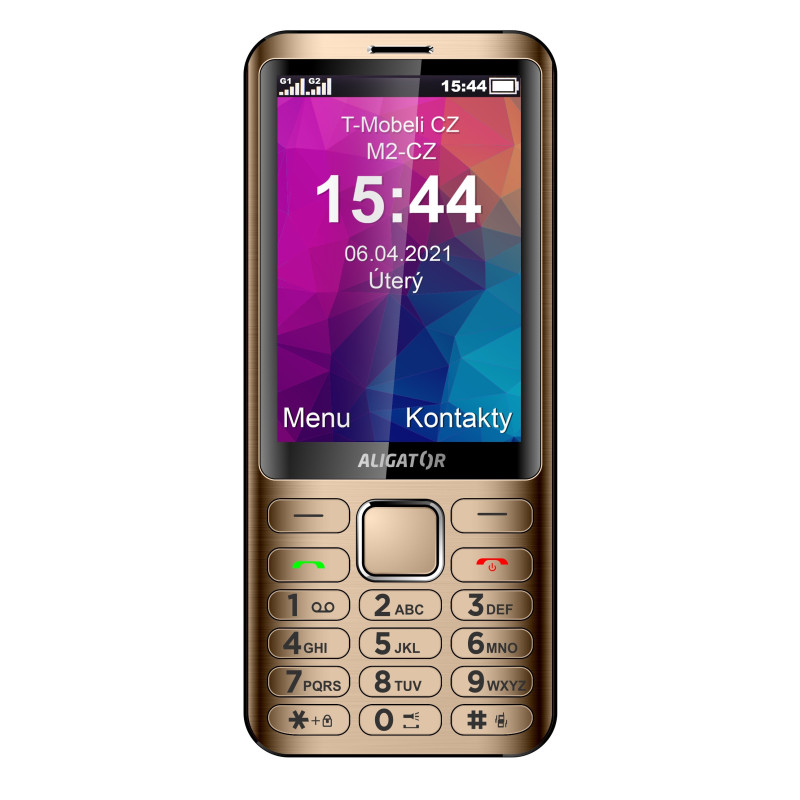 ALIGATOR D950 Dual sim zlatý