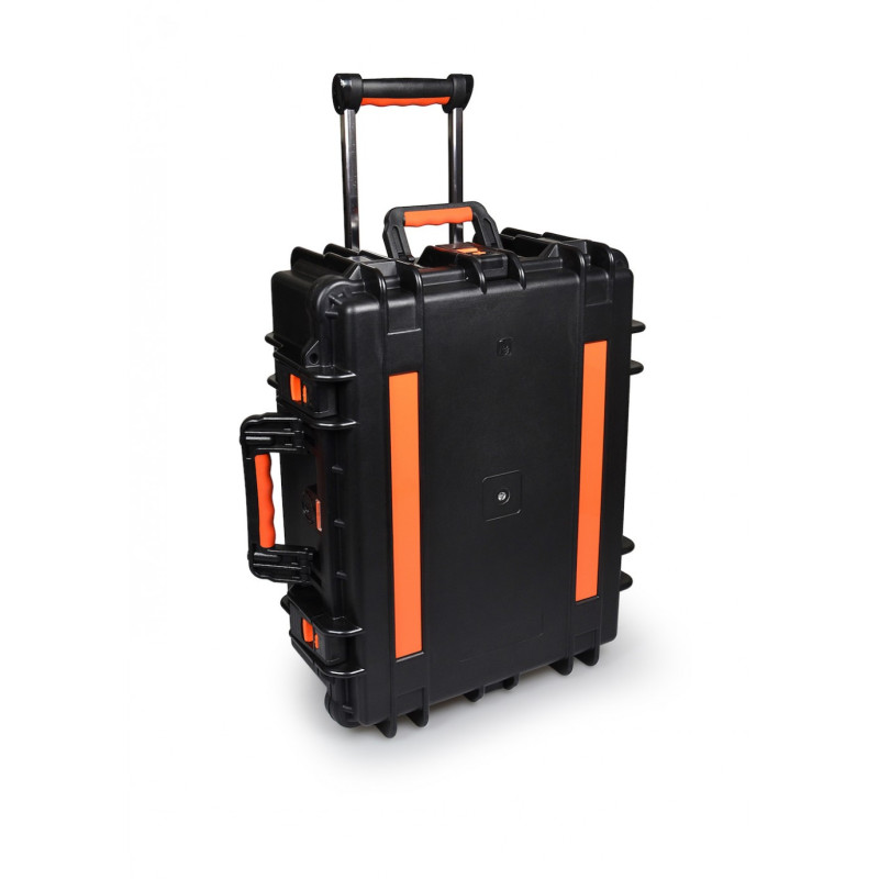 PORT CONNECT Rolling charging cabinet, nabíjací prepravný kufor na kolieskach pre 12 zariadení, čierny