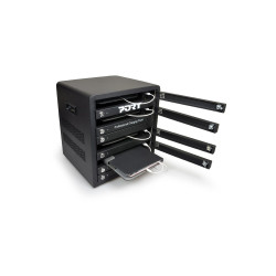 PORT CONNECT CHARGING CABINET 10 UNITS individual door lock, čierny