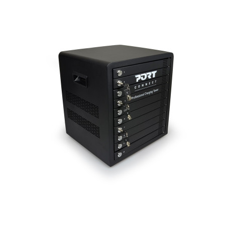 PORT CONNECT CHARGING CABINET 10 UNITS individual door lock, čierny