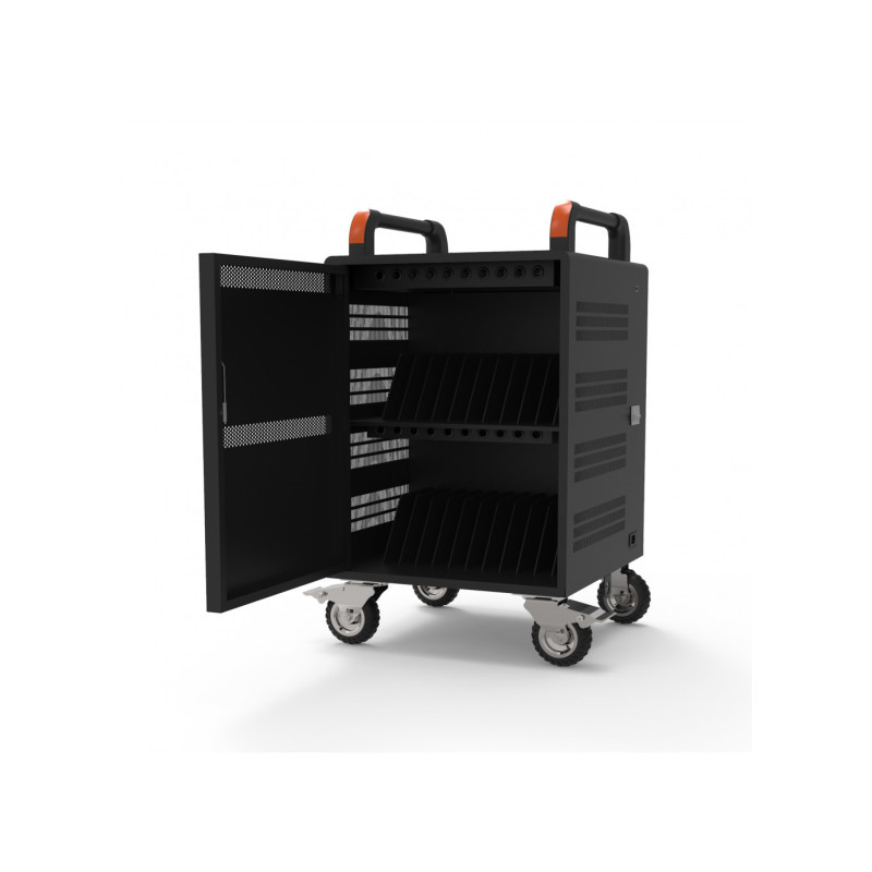 PORT CONNECT CHARGING CABINET 20 Notebooks + RACK 1xU 19||, čierny