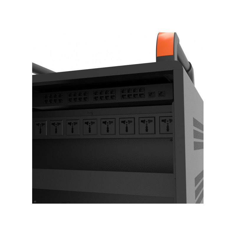PORT CONNECT CHARGING CABINET 20 Notebooks + RACK 1xU 19||, čierny