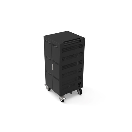 PORT CONNECT CHARGING CABINET 30 Notebooks + RACK 1xU 19||, čierny