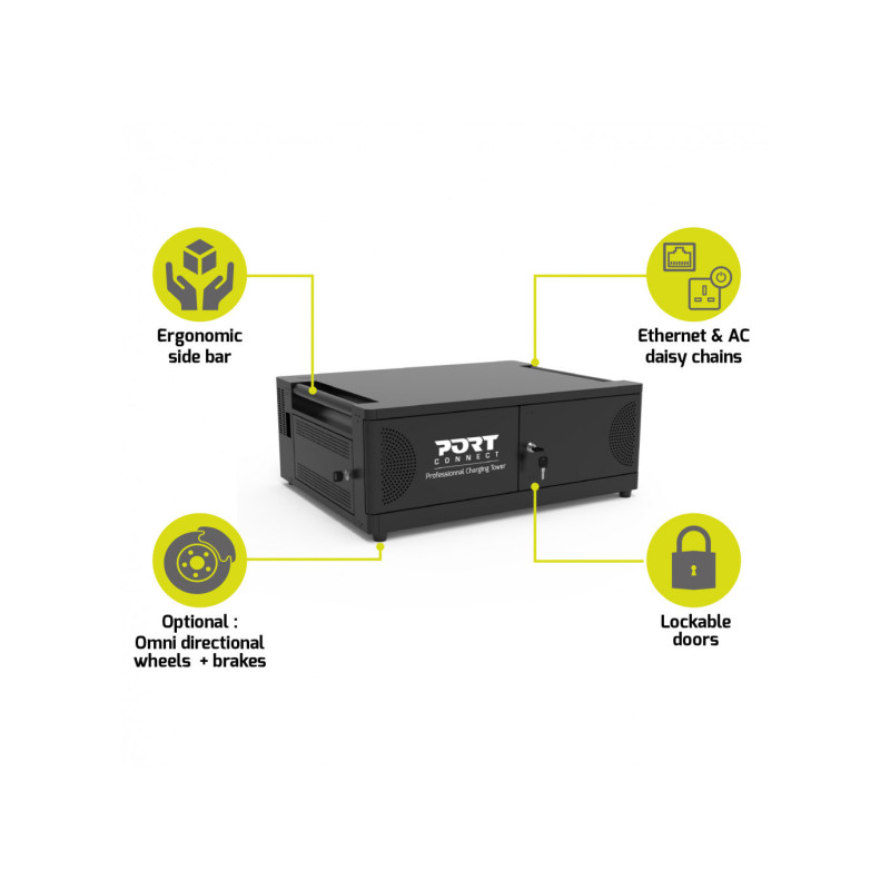 PORT CONNECT CHARGING CABINET 6 Notebooks USB-C, čierny