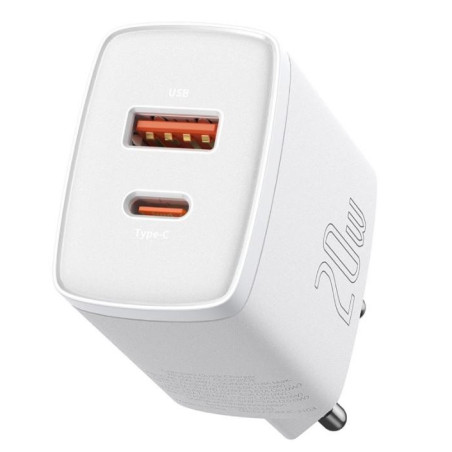 Baseus CCXJ-B02 Compact Quick Nabíjačka USB/USB-C 20W White