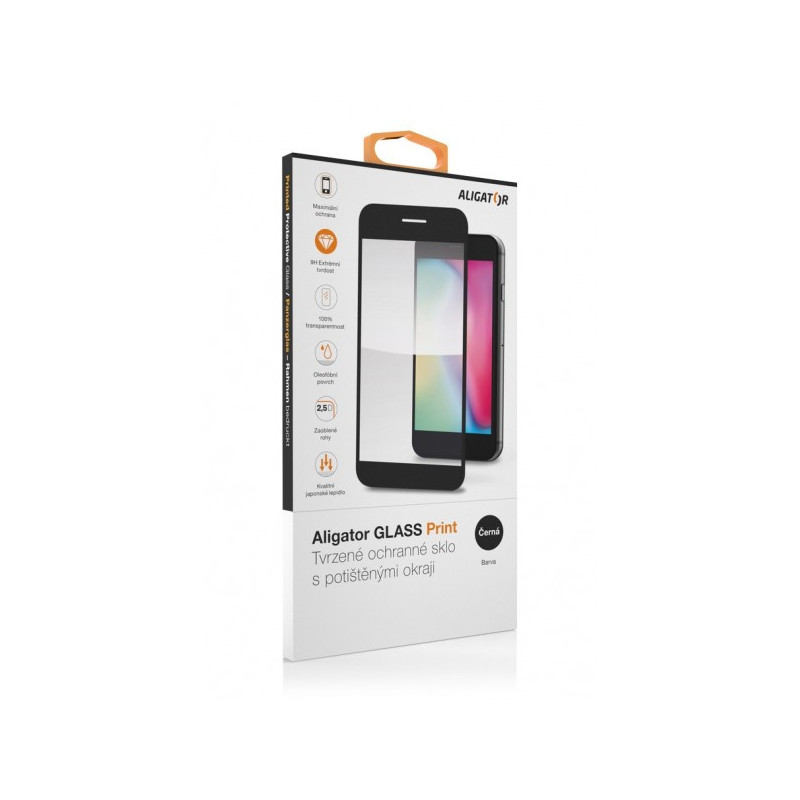 Aligator ochranné sklo PRINT Samsung A53 (5G) čierna