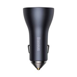 Baseus CGJP010013 Nabíjačka do Autá Triple Quick Charger USB/USB-C/USB-C 65W Dark Grey
