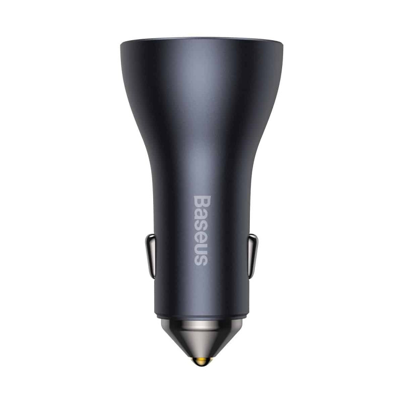 Baseus CGJP010013 Nabíjačka do Autá Triple Quick Charger USB/USB-C/USB-C 65W Dark Grey