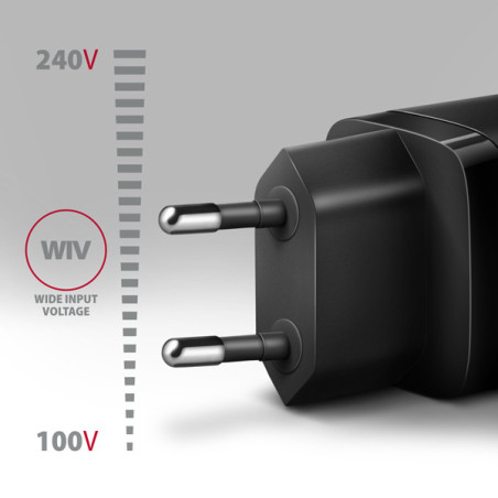 AXAGON ACU-PQ30 Síl nabíjačka do siete 30W, 2x port (USB-A + USB-C), PD3.0/PPS/QC4+/SFC/AFC/Apple