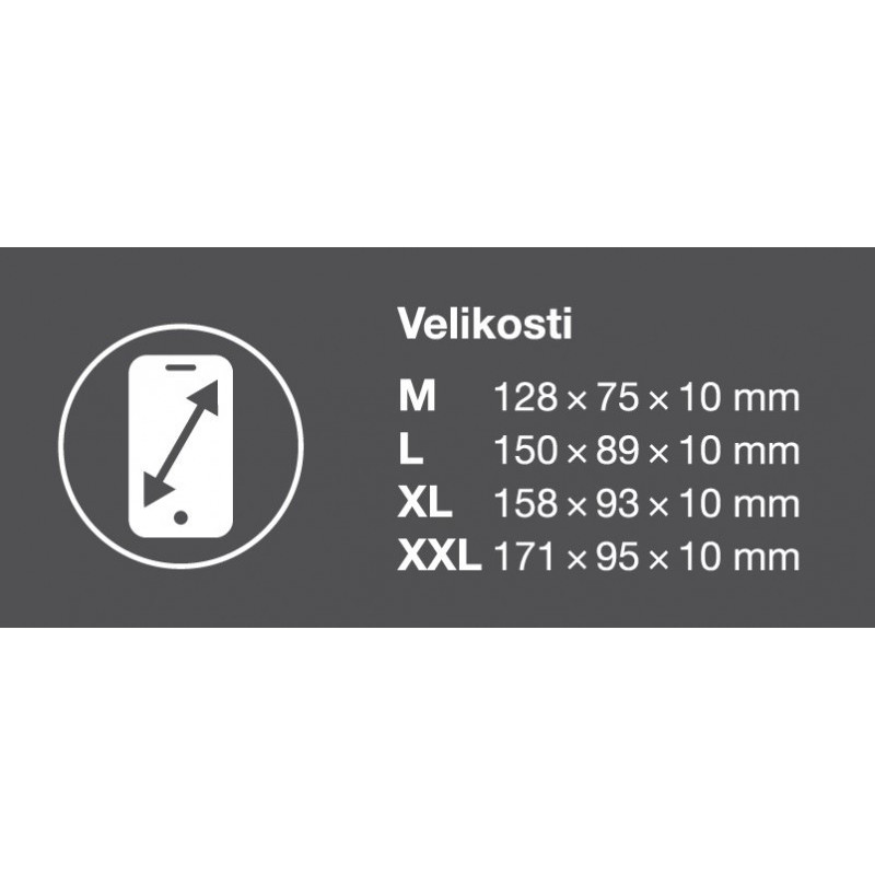 ALIGATOR Puzdro UNI-POCKET, vel.L (150*89), čierna