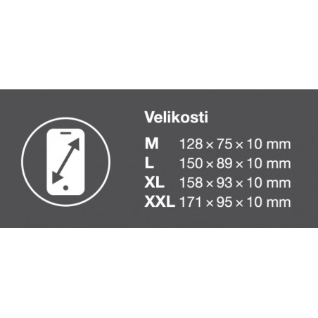 ALIGATOR Puzdro UNI-POCKET, vel.L (150*89), čierna