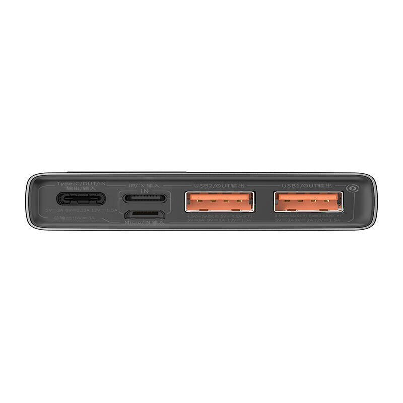 Baseus PPAD070001 Adaman 22.5W Quick Charge Powerbanka 10000mAh Black