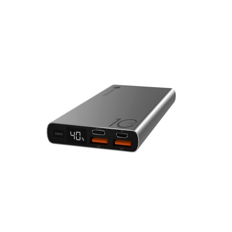 Powerbanka NAVITEL PWR10 AL strieborná s kapacitou 10000 mAh