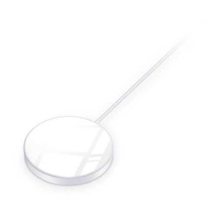ALIGATOR bezdrôtová nabíjačka ALIGATOR Mag-Pad, určené pre MagSafe, 15W, biela