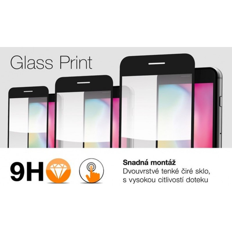 Aligator ochranné tvrdené sklo GLASS PRINT, Xiaomi 12T, čierna, celoplošné lepenie