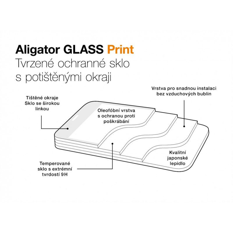 Aligator tvrdené sklo GLASS PRINT Xiaomi Redmi Note 12S