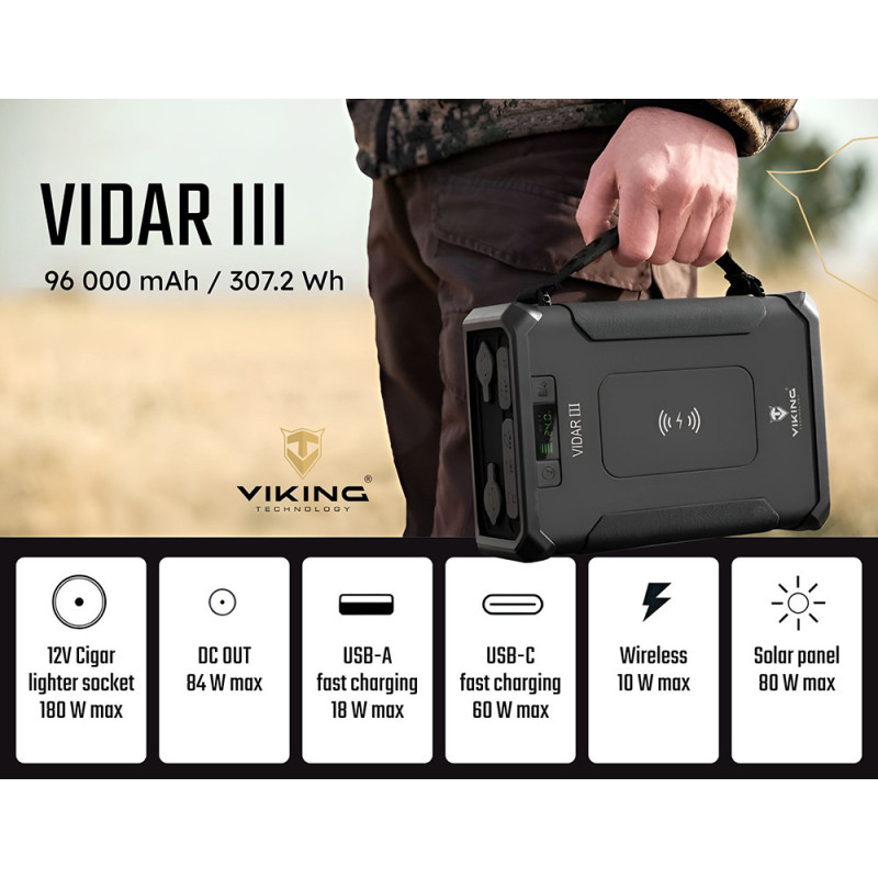 Outdoorová powerbanka Viking VIDAR III