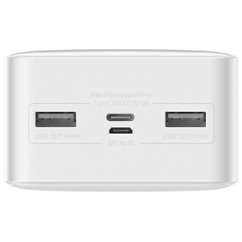 Baseus PPBD050202 Bipow Digital Display Powerbanka 30000mAh 15W White