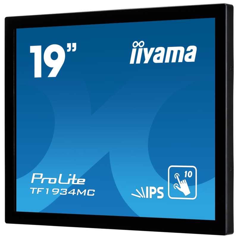 19" iiyama TF1934MC-B7X: IPS, 1280x1024, capacitive, 10P, 350cd/m2, VGA, DP, HDMI, IP65, čierny