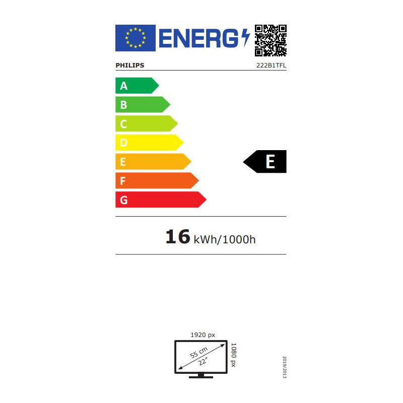 22" LED Philips 222B1TFL