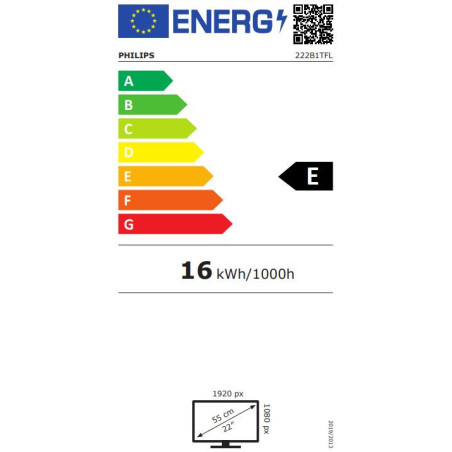 22" LED Philips 222B1TFL