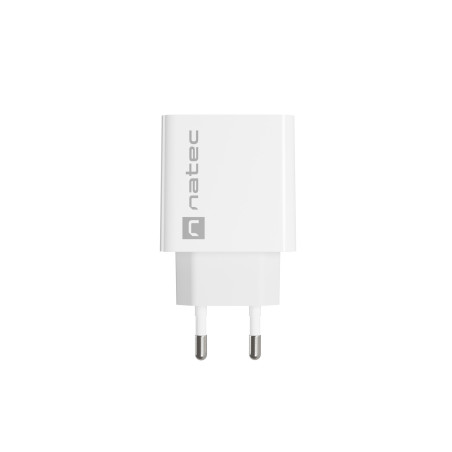 Univerzálna nabíjačka Natec RIBERA 18W 1X USB-A, biela