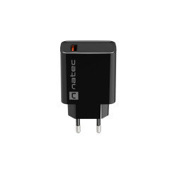 Univerzálna nabíjačka Natec RIBERA 18W 1X USB-A, čierna