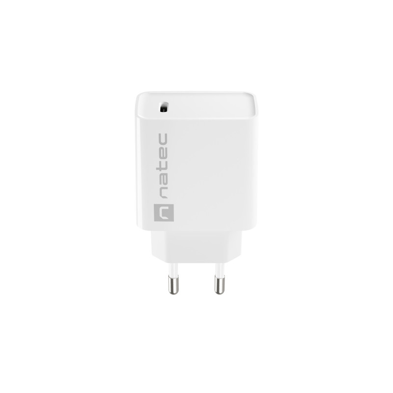 Univerzálna nabíjačka Natec RIBERA 20W 1X USB-C, biela