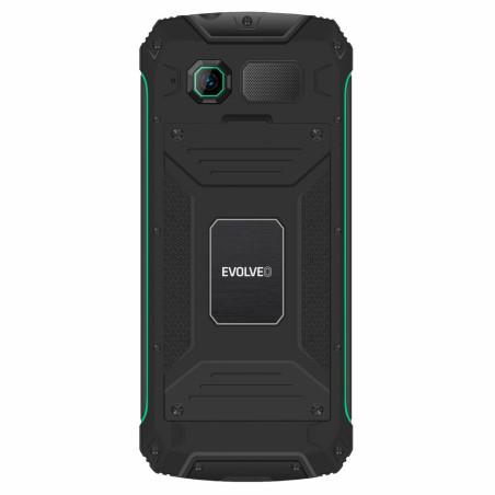 EVOLVEO StrongPhone W4, vodotesný odolný Dual SIM telefón, čierno-zelená