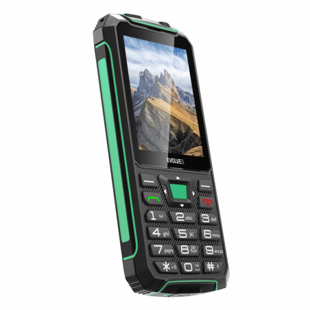 EVOLVEO StrongPhone W4, vodotesný odolný Dual SIM telefón, čierno-zelená