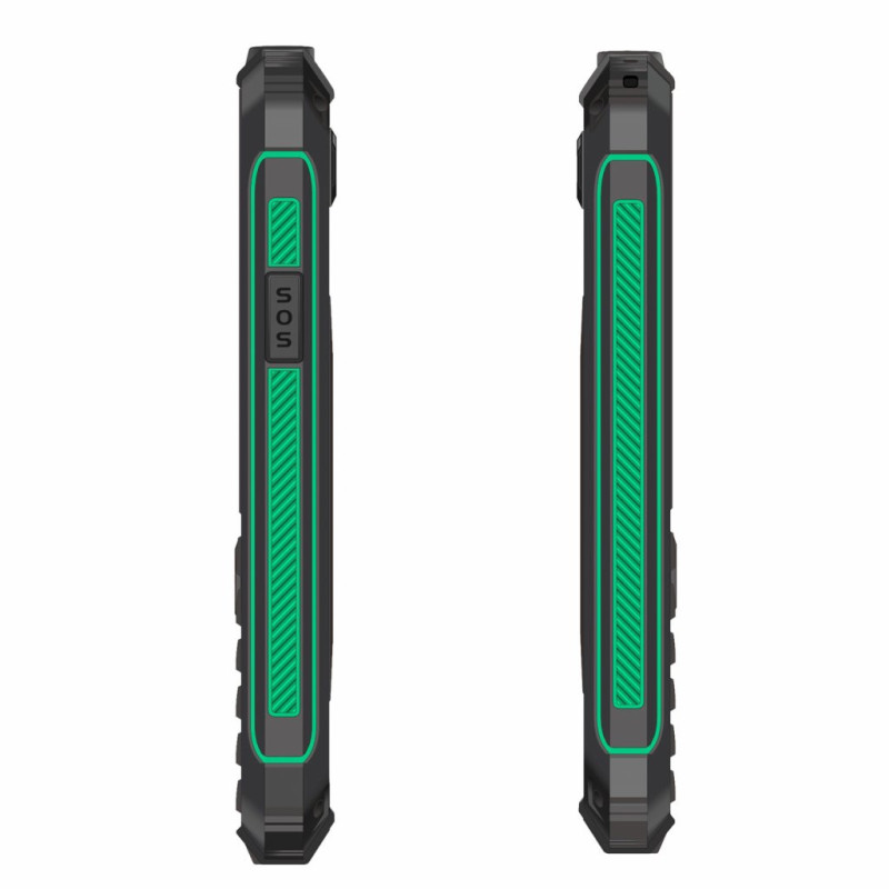 EVOLVEO StrongPhone W4, vodotesný odolný Dual SIM telefón, čierno-zelená