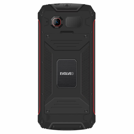 EVOLVEO StrongPhone W4, vodotesný odolný Dual SIM telefón, čierno-červená