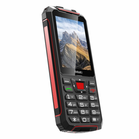 EVOLVEO StrongPhone W4, vodotesný odolný Dual SIM telefón, čierno-červená