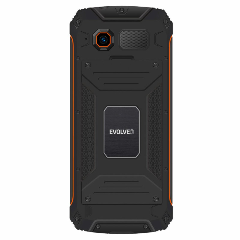 EVOLVEO StrongPhone Z6, vodotesný odolný Dual SIM telefón, čierno-oranžová